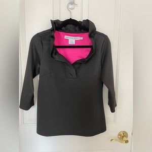 Gretchen Scott Designs Ruffled V-Neck Top - S